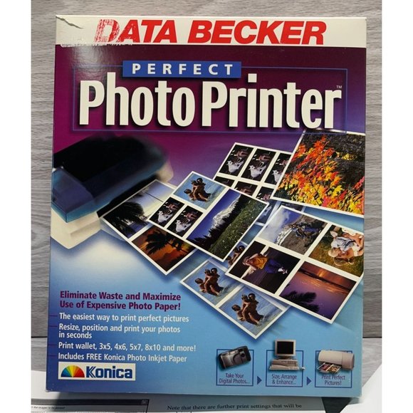 Perfect Photo Printer Data Becker Vintage Windows 95 CD Software - Picture 2 of 6
